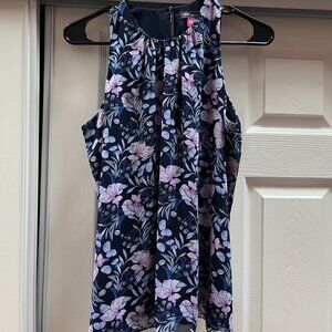 Vince Sleeveless Floral Blouse